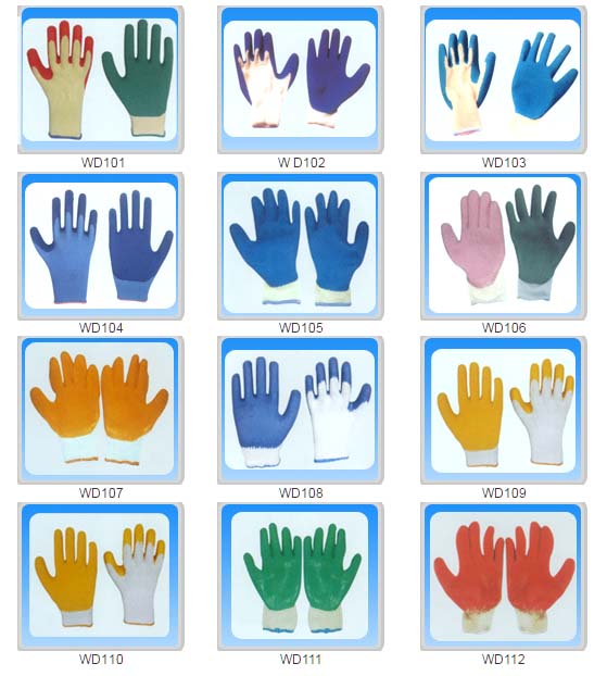 Yarn Latex Gloves